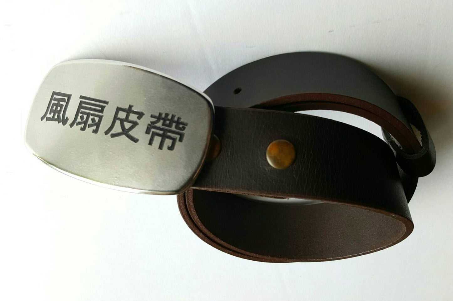 Customized Buckle & Belt SET, Personalized Monogram, Etched Belt Buckle with Leather Belt for Jeans, Hypoallergenic Stainless Steel Gifts