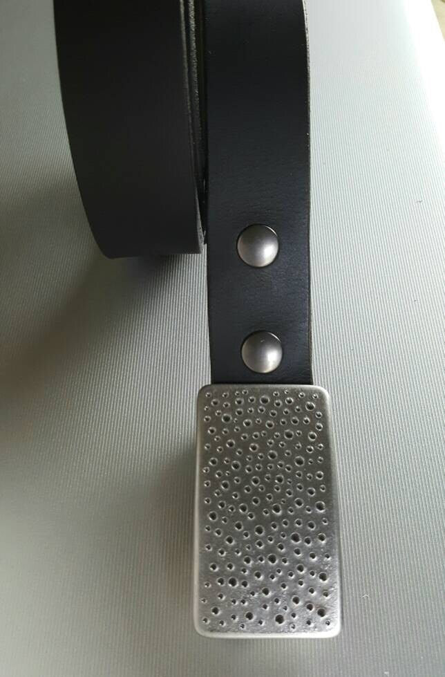 Gifts for Guys, Suit Belt Buckle, Unisex Accessories, Canadian Hand Forged Suit Buckle fits 1.25" Leather Snap Belt, Guy Gift, Gifts for Her