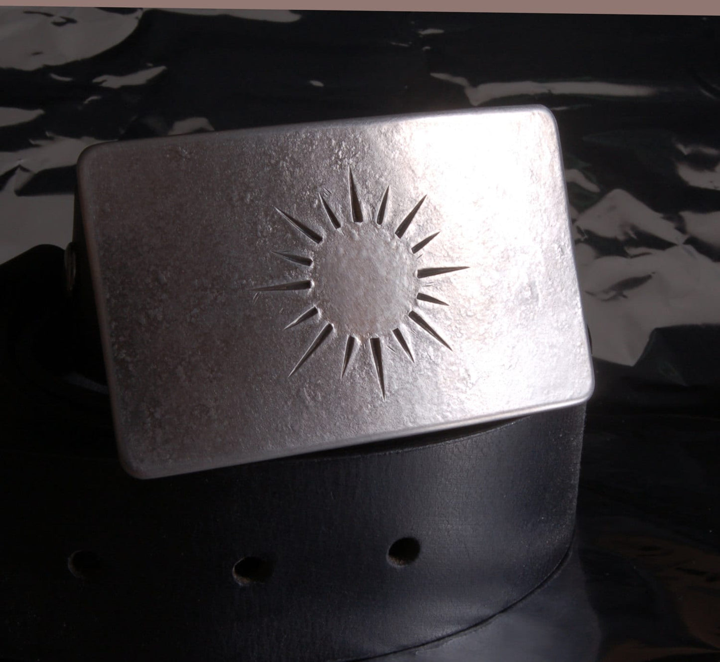 Belt Buckle for SUIT SUNSHINE Sun Buckle Stainless Steel Buckle Hand Forged HYPOALLERGENIC Belt Buckle Fits 1-1/4" Leather Belt Unisex Gift