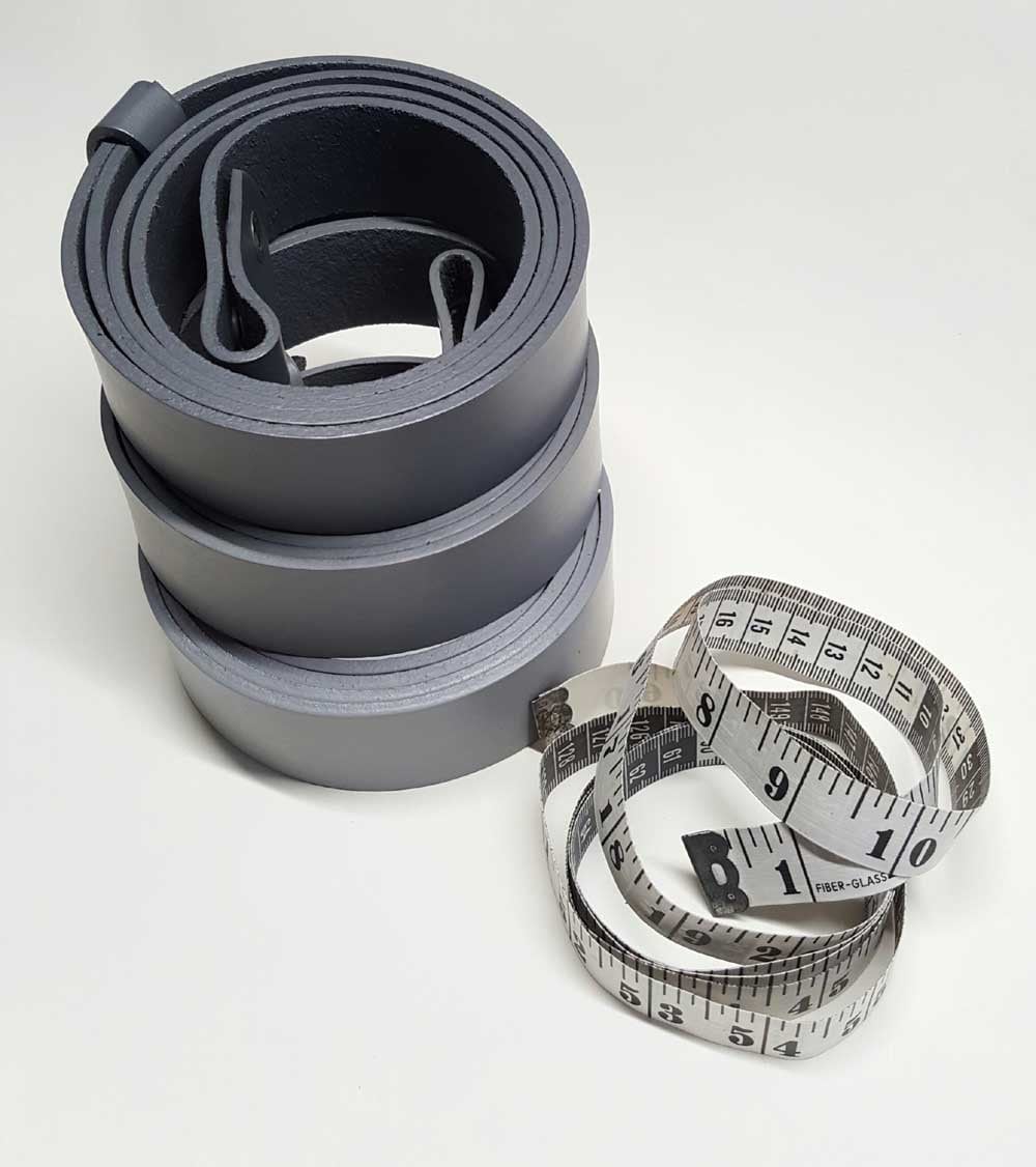 Hand Dyed Light Grey Belt Grey Belt or Charcoal Belt 1-1/4" wide or 1-1/2" Gray Leather Belt with Snaps ~ Custom Cut for Suits or Jeans