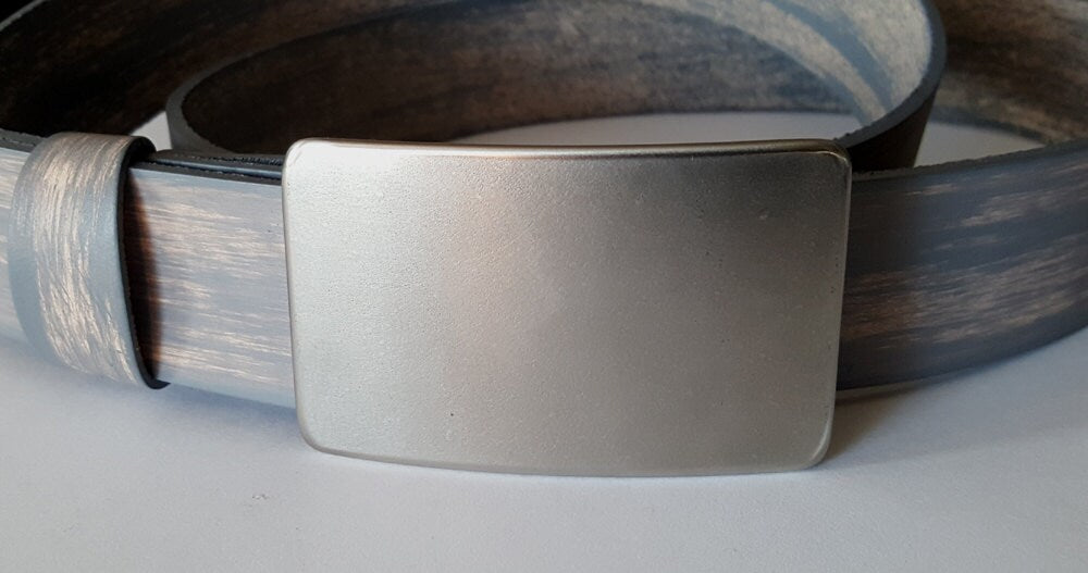 Belt & Buckle Set, Barn Board Leather Belt, Hand Forged Buckle , Authentic Canadian Gifts, Boyfriend Gift, Girlfriend Gift, Jean Accessories