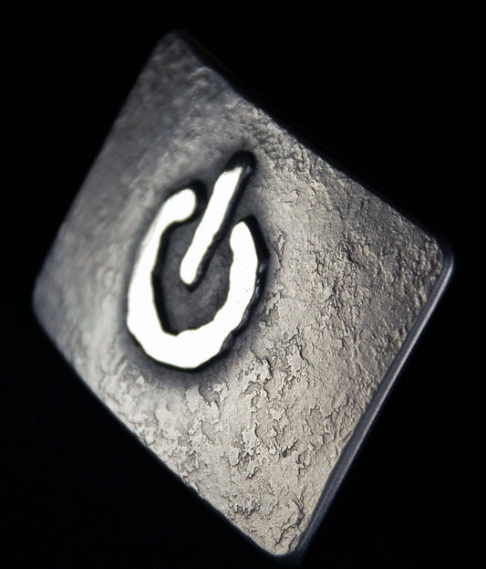 Computer Geek Belt Buckle Computer Accessory Power Button On/Off Tech Jewelry Unisex Gift Buckle for 1.5" Leather Belt Casual Friday