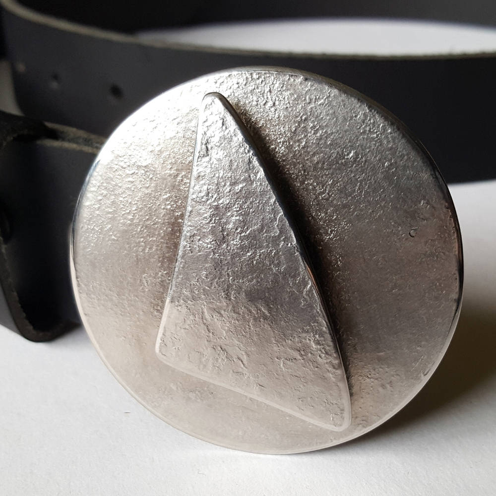 Nautical Belt and Buckle, Buckle & Leather Belt w/ Snaps, Custom Cut Belt, Sailing Accessory, Nautical Jewelry, Unisex Gift, Sailor's Gift