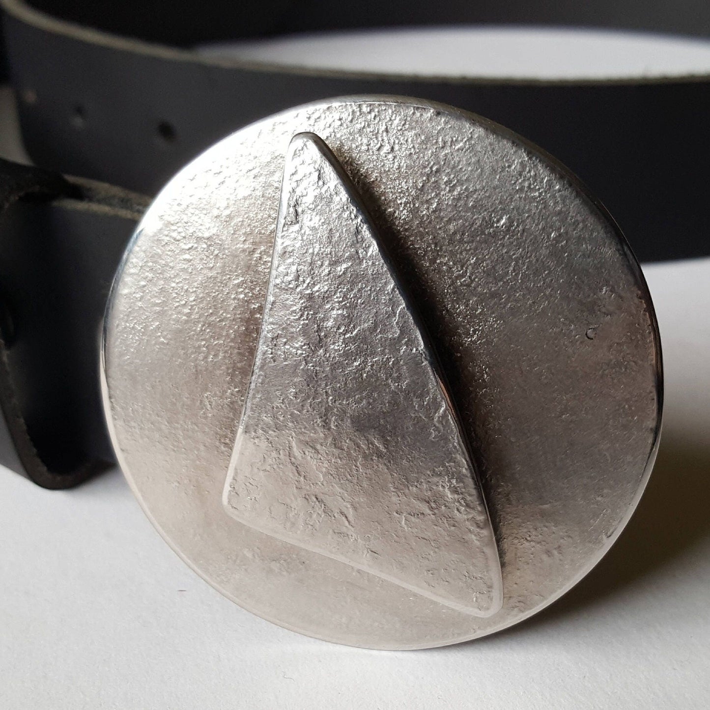 Nautical Belt and Buckle, Buckle & Leather Belt w/ Snaps, Custom Cut Belt, Sailing Accessory, Nautical Jewelry, Unisex Gift, Sailor's Gift