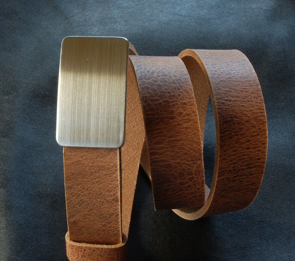 Buckle, Canadian Handmade , Groom & Groomsmen's Belt Buckle, Gifts for Guys, Silver Brushed Stainless Buckle for Leather Snap Belt for Jean