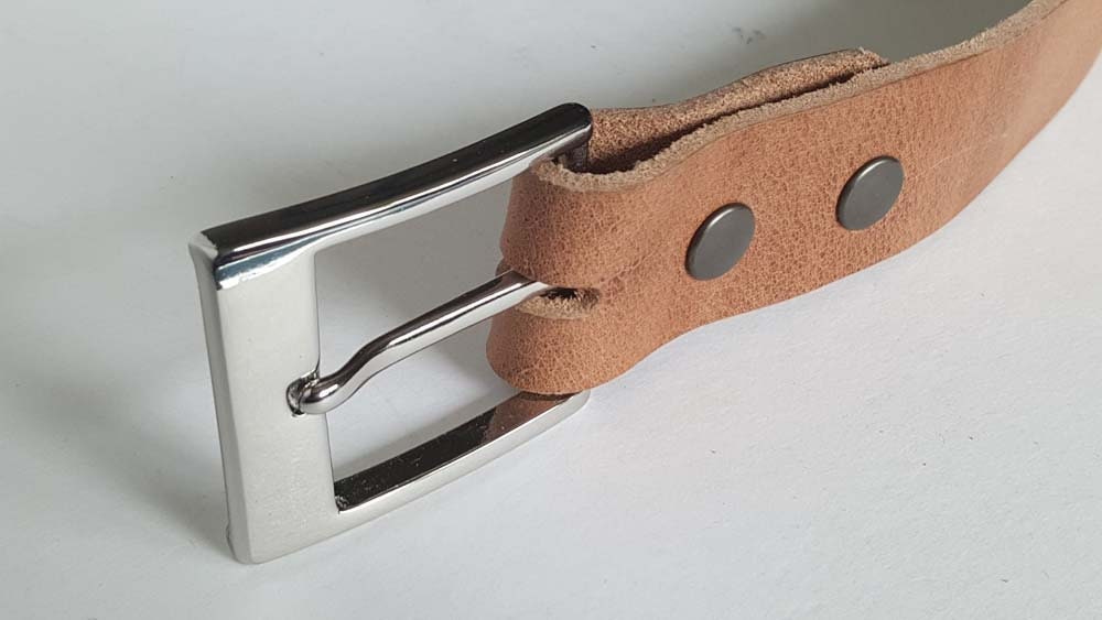 Leather Belt & Simple Buckle with Snaps Every day Belt and Buckle Work Wear Gear Belt for Suits Gifts for Guy Gift for Gal Daily Wear