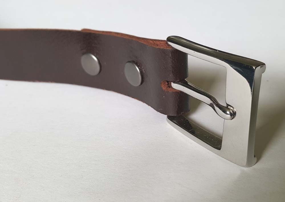 Mahogany Leather Snap Belts Full Grain Leather Belts for Suits or Jeans Custom Cut for Your Waist Size, Interchangeable Leather Belt