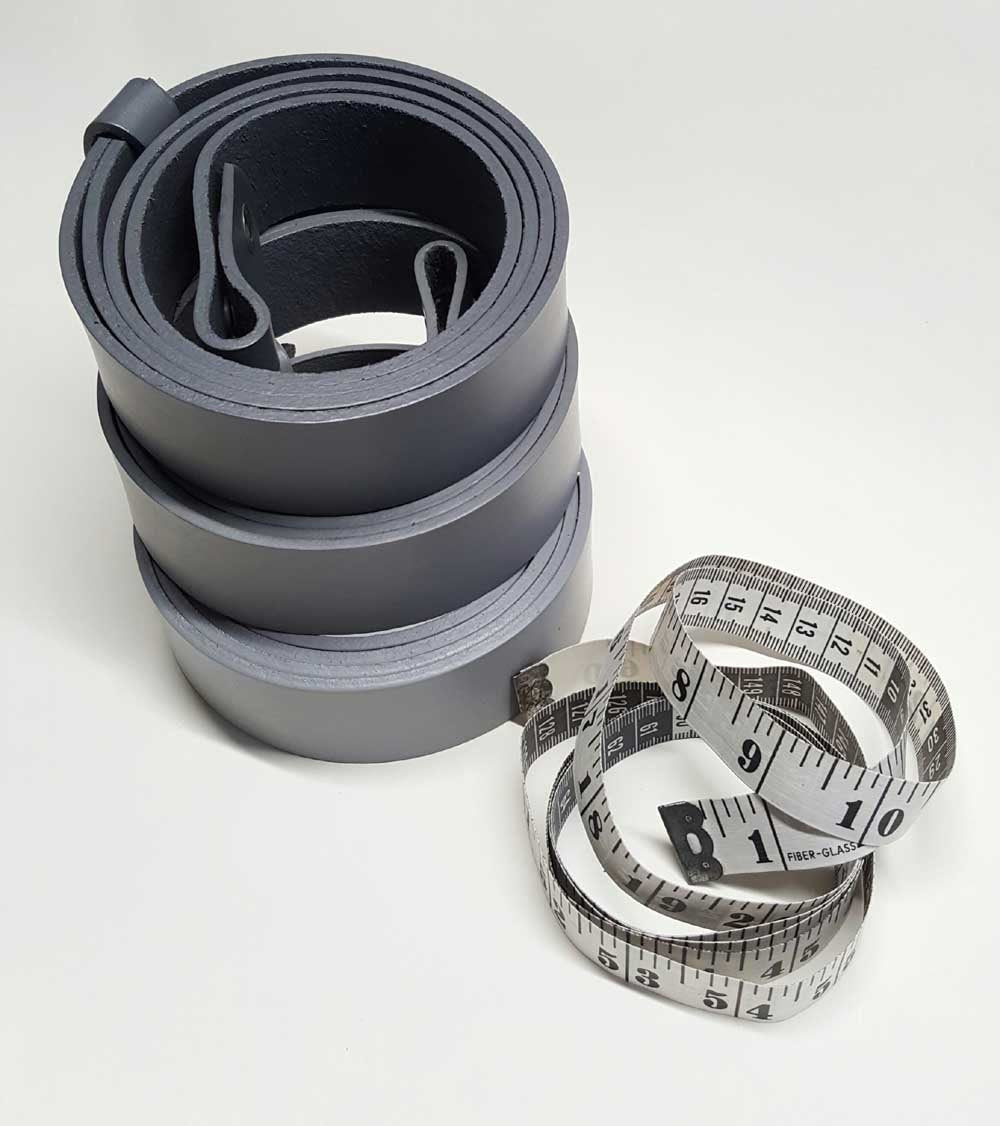 Light Grey Belt Medium Grey Belt Dark Grey Belt 1-1/4" or 1-1/2" Hand Dyed Gray Leather Belt, INTERCHANGEABLE Belt w/ Snaps, Custom Cut