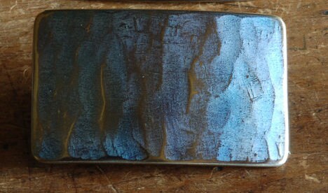 Belt & Buckle SET, Authentic Canadian Wood Grain, Bronze, Blue, Silver Suit Belt Buckle, Hand Forged Stainless Steel For 1.25" Belt For Suit