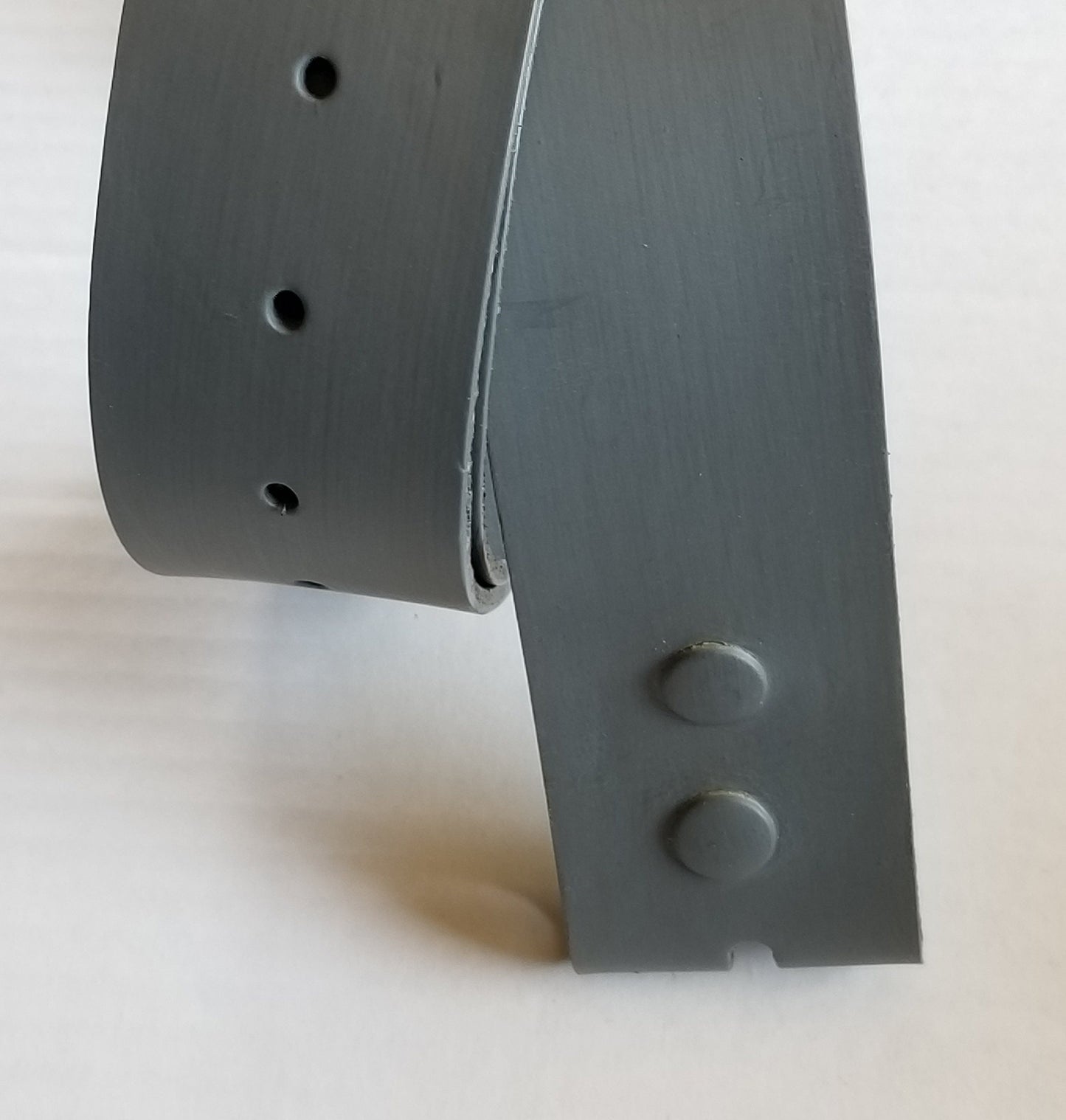 Grey Belt, 1-3/4" INCH Leather Belt for Jeans INTERCHANGEABLE Belt with Snaps, Custom Cut Leather Belts, Hand Dyed & Cut to Your Waist Size