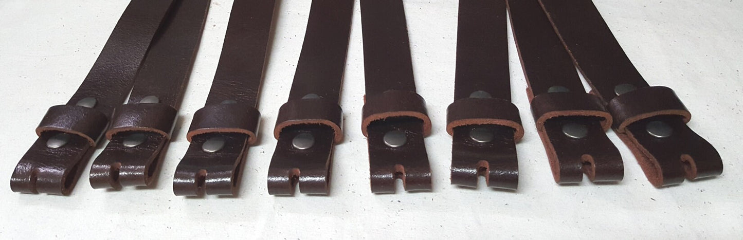 BLACK Leather Belts for Suits or Jeans Variety of Colours Made to Measure Custom Cut Leather Snap Belts 1.5" or 1.25" Unisex Snap Belts