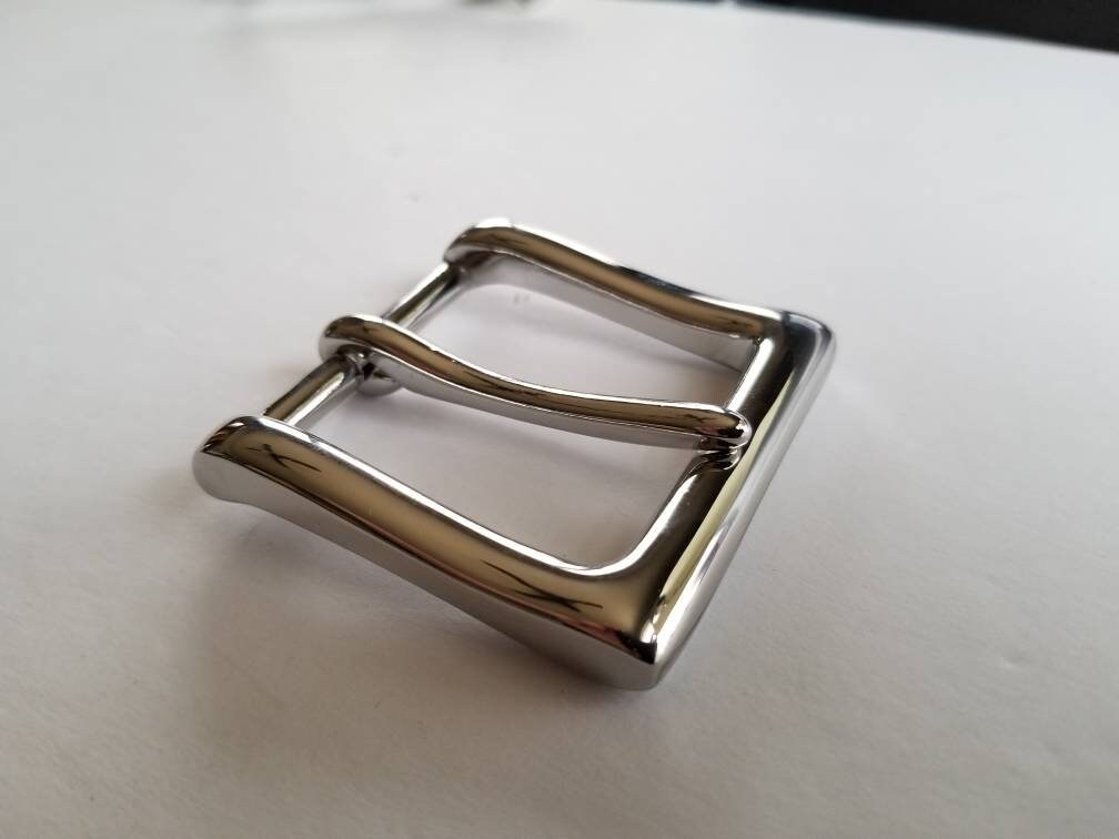 Black Leather Belt and Buckle Set Gunmetal or Black Buckle 1-1/2" Belt for Jean~ 1-1/4" Belt & Buckle for Suit~ Custom Cut Belt