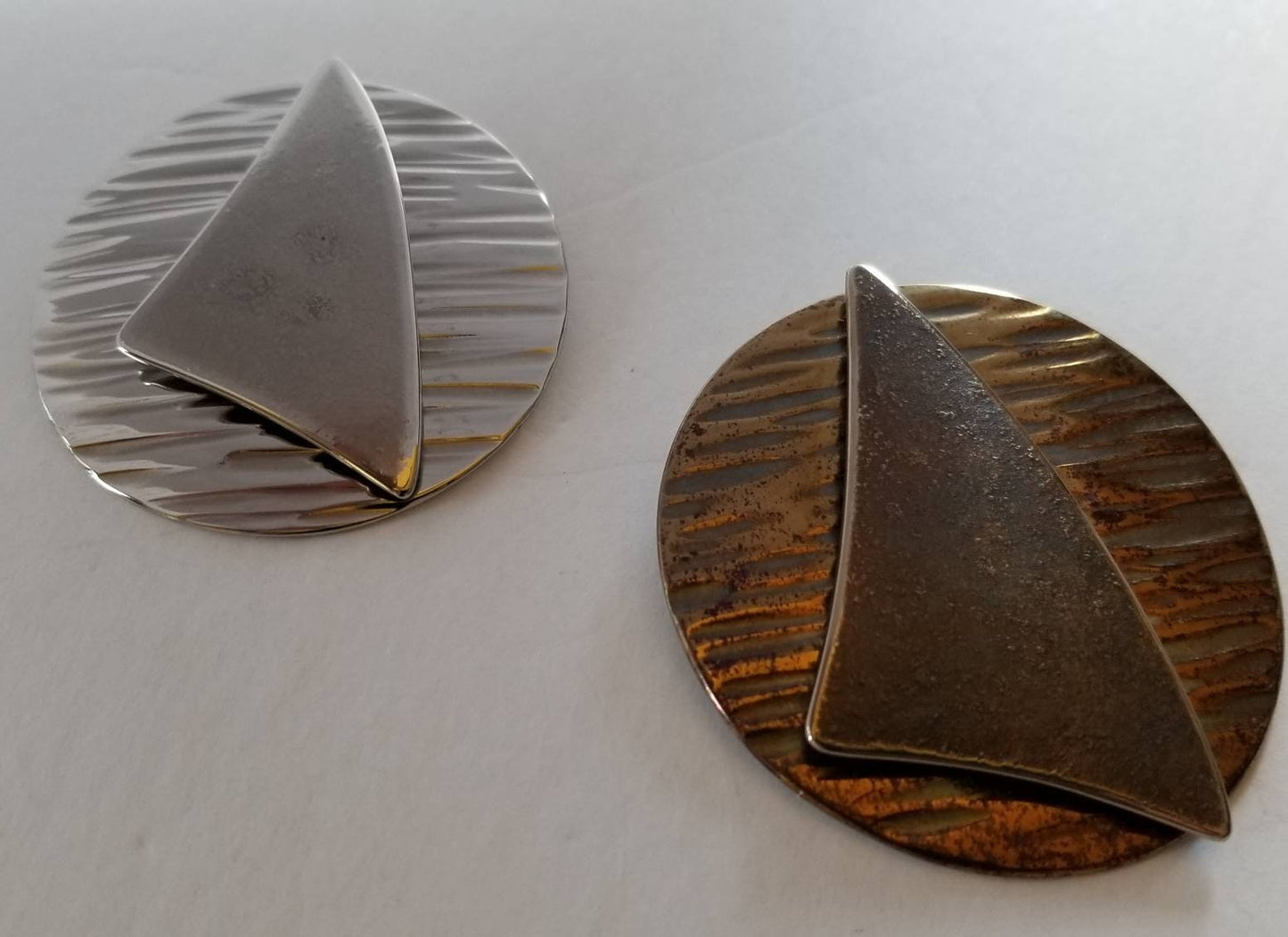 Nautical Pendant, Hypoallergenic, Sailing Regatta Necklace, Handcrafted Pendant, Necklace, Stainless Steel w/ Leather Strap, Gold, Silver