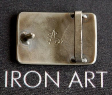 TINY Silver Belt & Buckle Set Unisex Belt and Buckle Hypoallergenic Accessories Stainless Steel 2-1/4" x 1-1/2" fits 1-1/4" Leather Belt