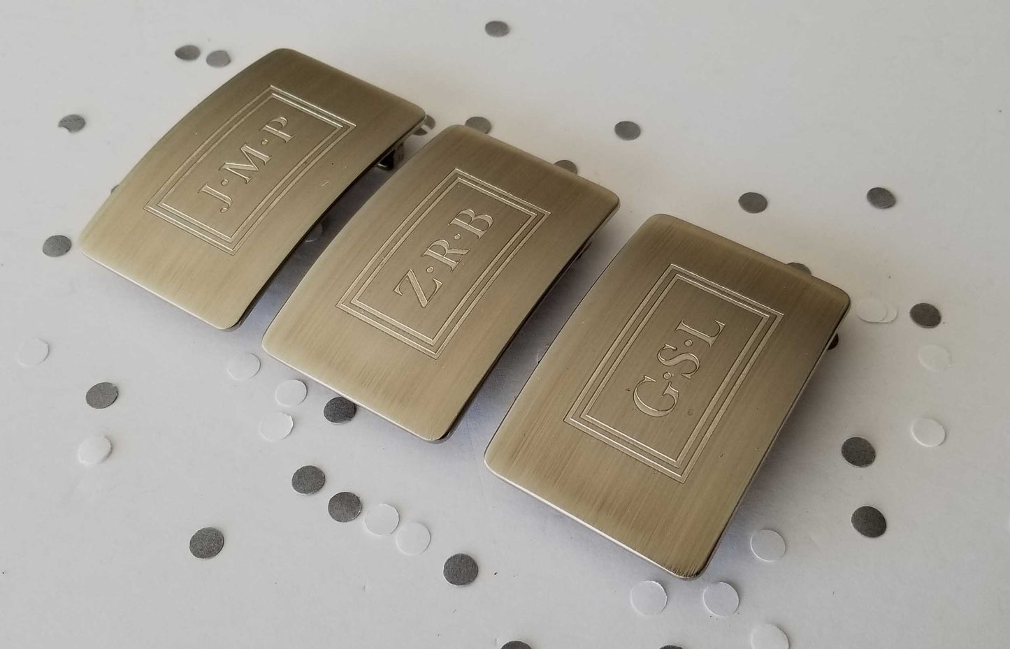 Bespoke Gifts for Men Monogrammed Dad's Day Belt & Buckle Set for Suit Customized Gifts Monogram Personalized Accessories Gentlemen's Gifts