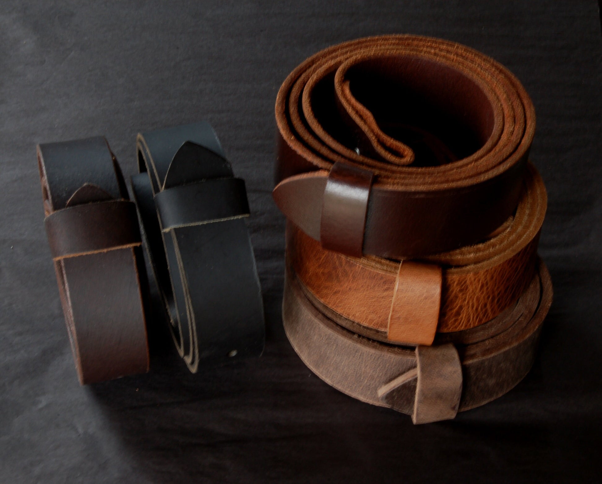 MAHOGANY Leather Belts for Suits or Jeans Made to Measure Custom Cut Leather Snap Belts 1.5" or 1.25" Unisex Belts Adults or Kids Belts