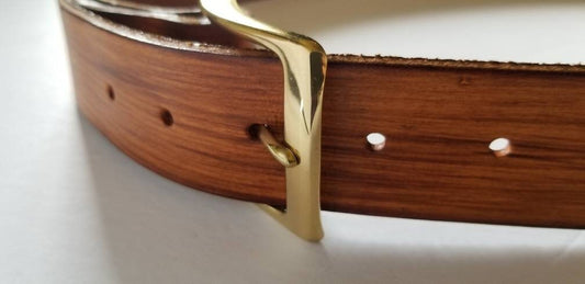 Wood Lover Gift Leather Wood Grain Belt & Simple Buckle with Snaps Hand Dyed Belt and Buckle Work Gear Belt for Jeans Gifts for Guy