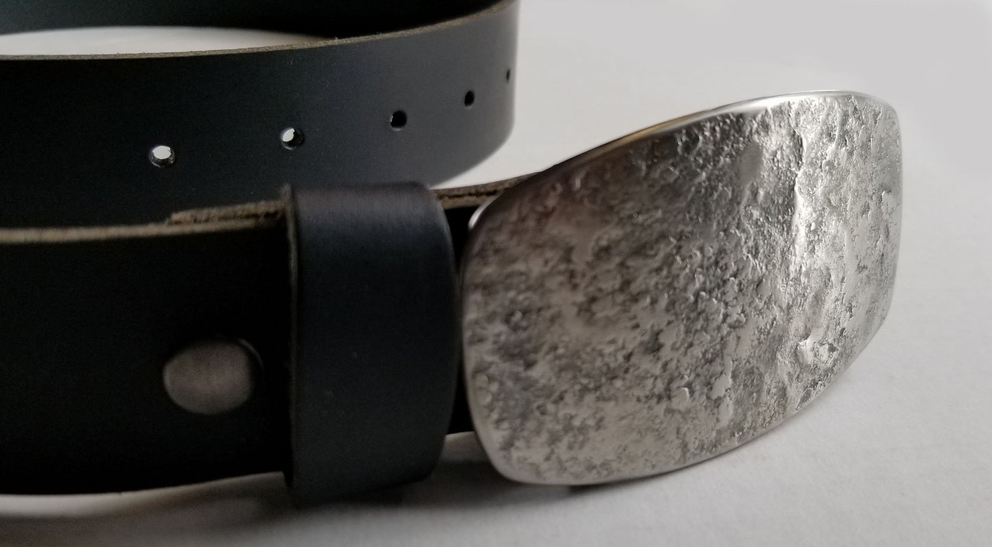 Blue Rodeo Buckle Jean Buckle Unisex Cowboy Belt Buckle Hand Forged Stainless Steel Hypoallergenic Unisex Belt Buckle Fits 1.5" Belt