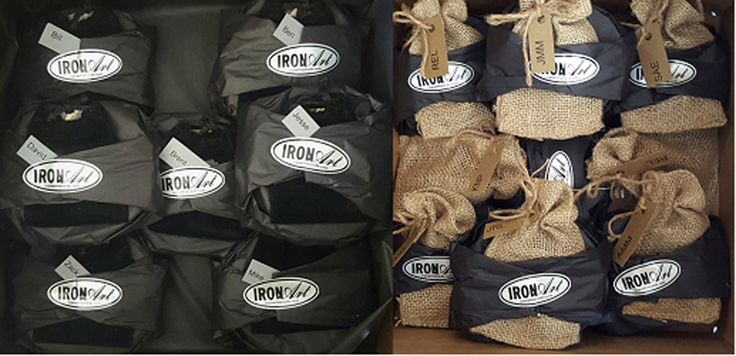 Belt & Buckle Hypoallergenic Hand-Forged Orange Buckle and Quality Leather Belt with Snaps