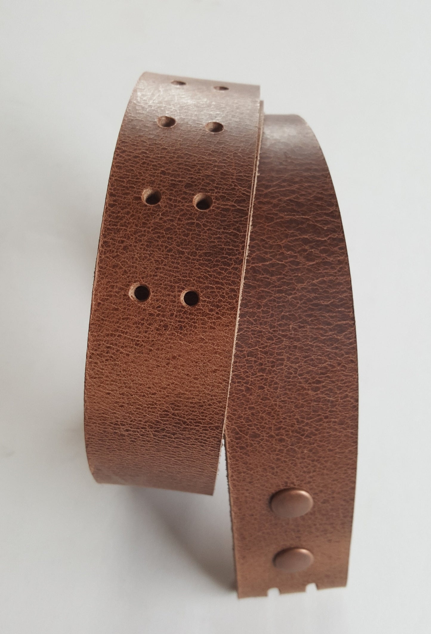 2 INCH Leather Belt & Buckle for Jeans, Workwear, Motorcycle Gear, Two Rows of Holes, INTERCHANGEABLE Belt with Snaps, 2" Leather Belts,