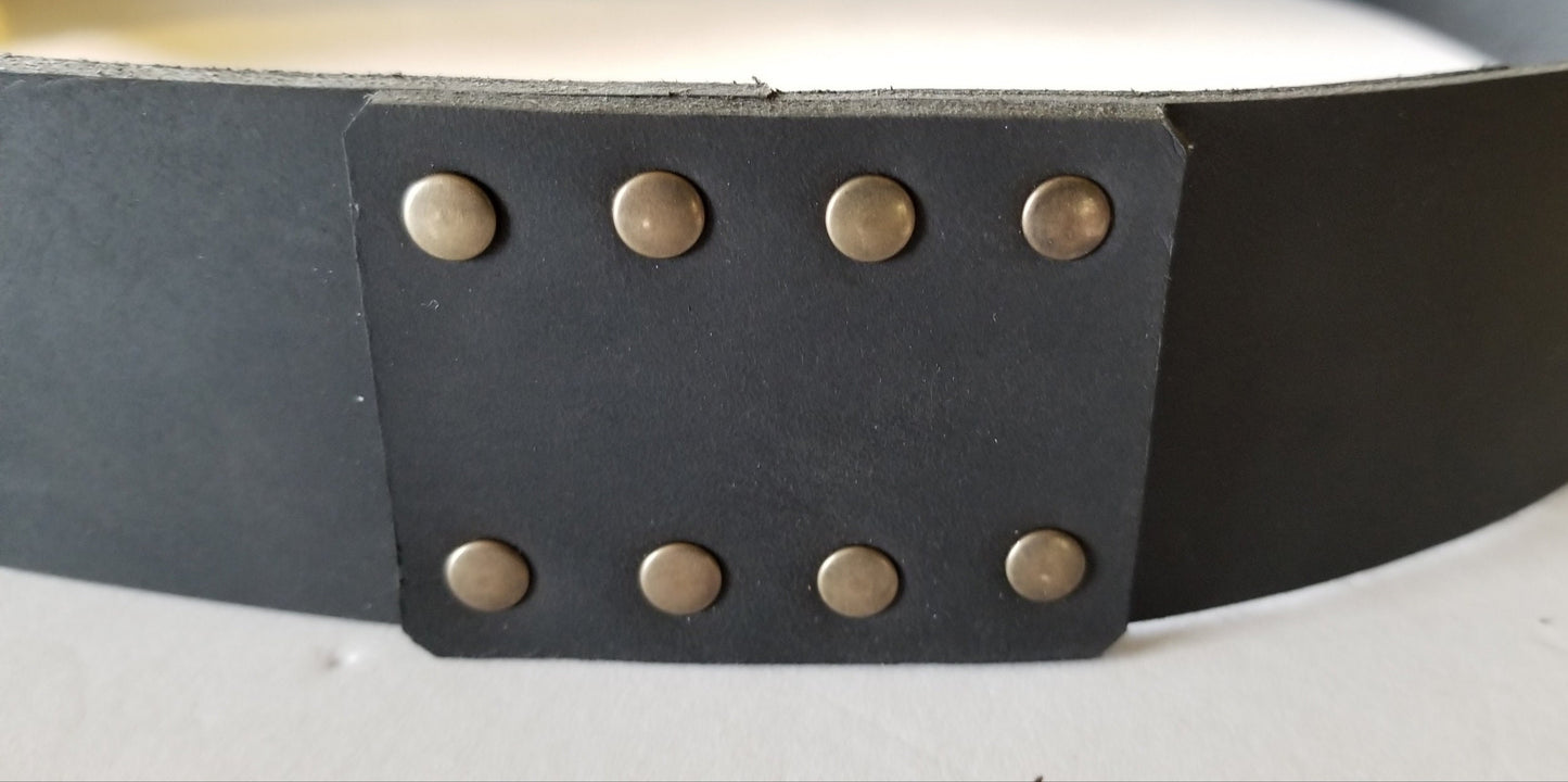 OVERSIZED Leather Belts Custom Belt,Waist Sizes 50" or More, Made to Measure. Reinforced Belt Design for Jeans and Motorcycle, Custom Cut