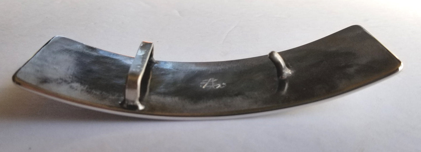 Designer Belt Buckle, Unisex Buckle Fits 1-1/2" Belt for Jeans, Hypoallergenic Accessories, Slim Fit, Hand Forged Buckle, Aucoin Original