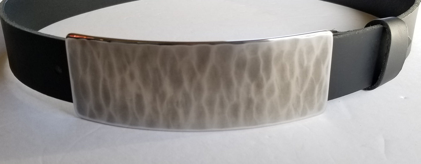 Designer Belt Buckle, Unisex Buckle Fits 1-1/2" Belt for Jeans, Hypoallergenic Accessories, Slim Fit, Hand Forged Buckle, Aucoin Original