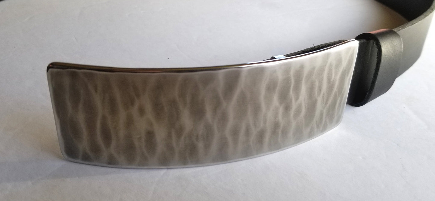 Designer Belt Buckle, Unisex Buckle Fits 1-1/2" Belt for Jeans, Hypoallergenic Accessories, Slim Fit, Hand Forged Buckle, Aucoin Original
