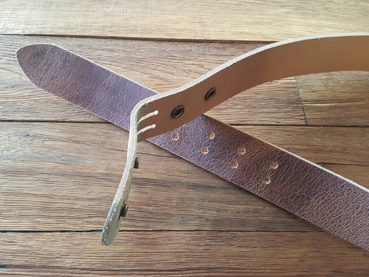 Leather Belt with Snaps Two Rows of Holes Belt for Jeans Unisex Belt for Suit Custom Cut Leather Belt 5 Belt Colours Made to Measure