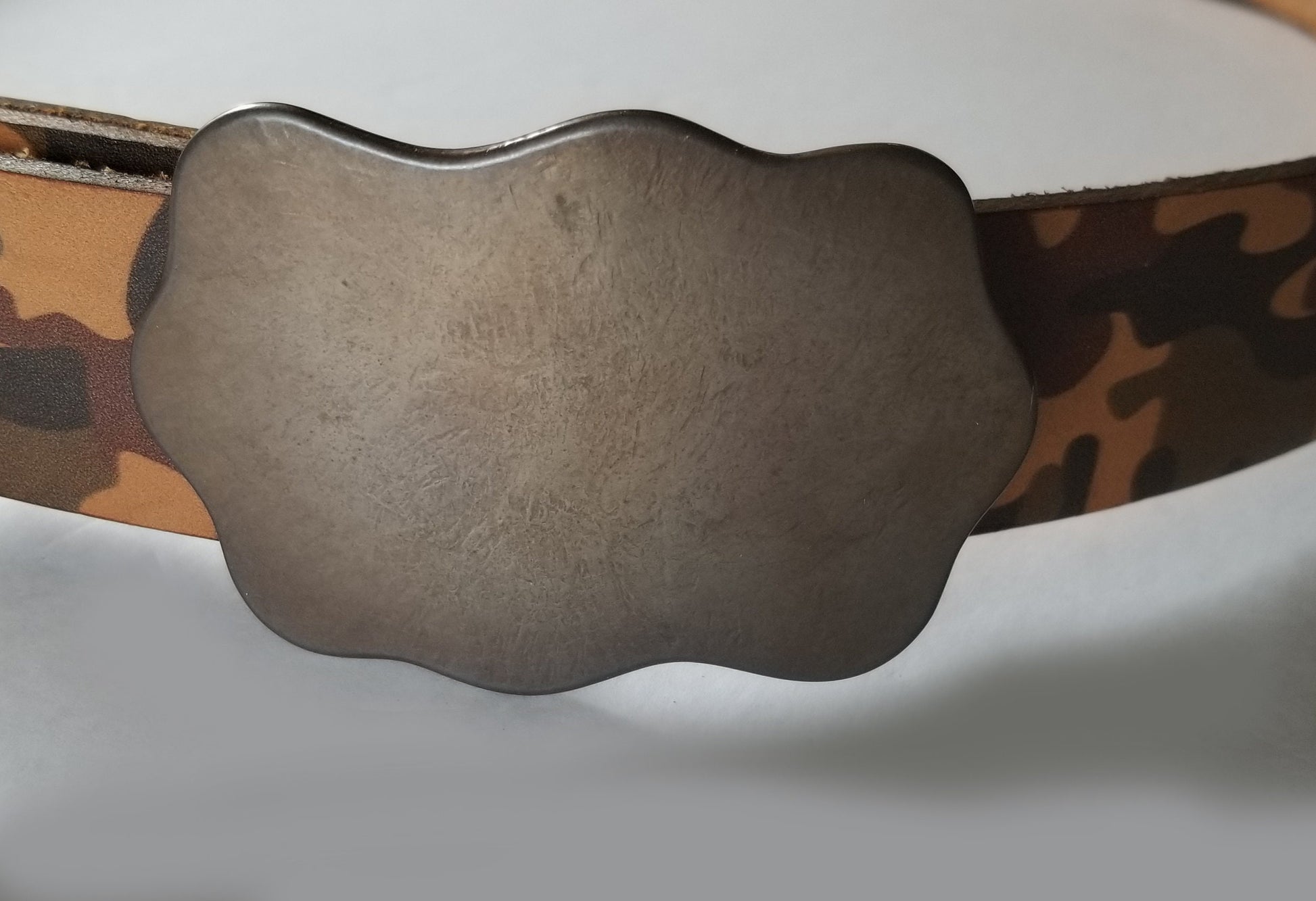 CAMO Belt Set Camouflage Belt & Buckle Hunting Gear, Unisex Leather Belt and Buckle, Custom Camo Set, Unisex Hunting Belt and Buckle Set