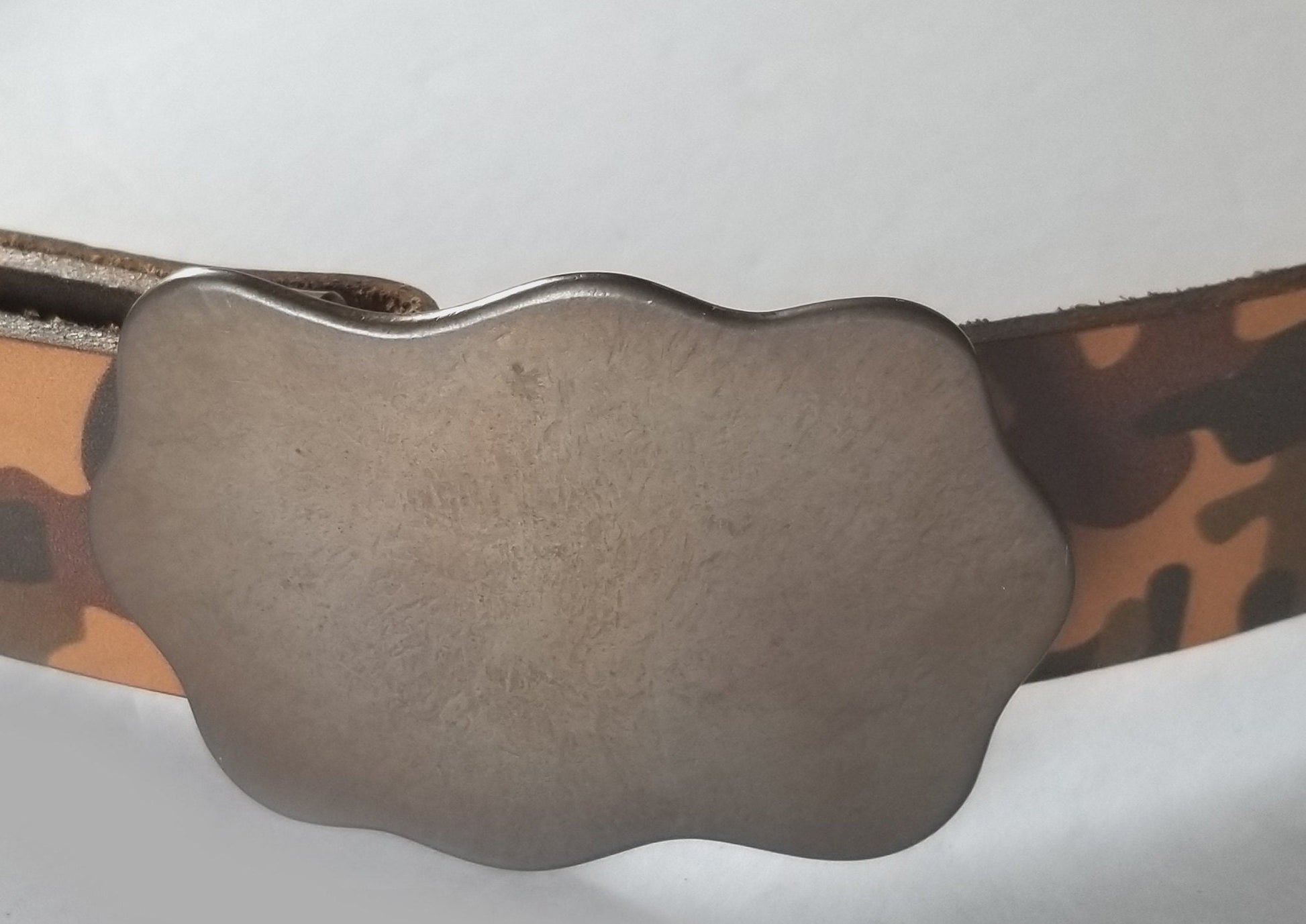 CAMO Belt Set Camouflage Belt & Buckle Hunting Gear, Unisex Leather Belt and Buckle, Custom Camo Set, Unisex Hunting Belt and Buckle Set