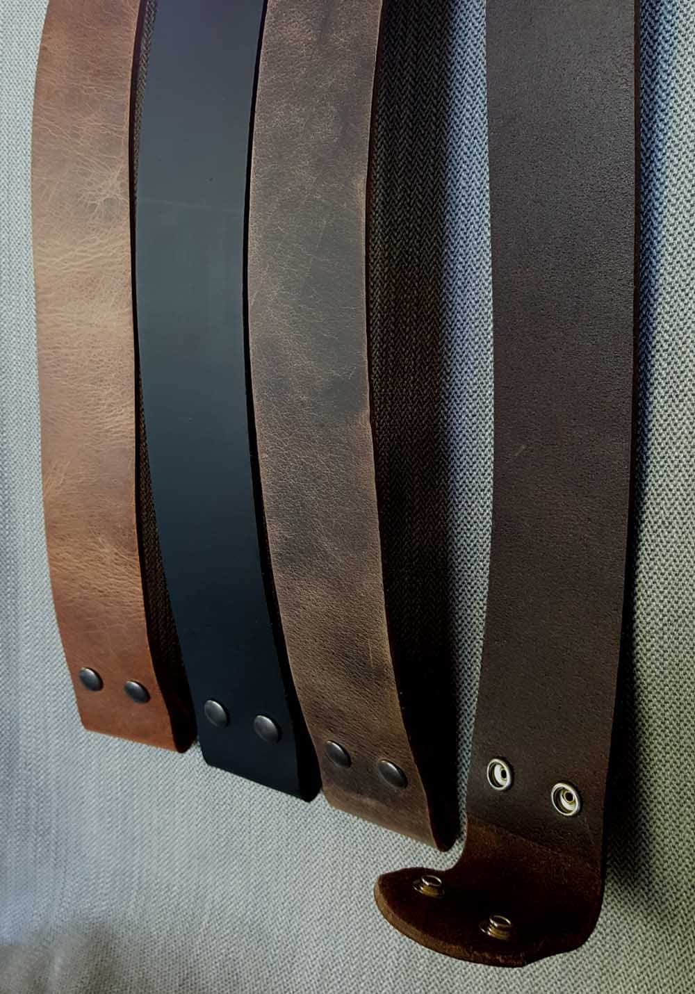 2" Wide Belt with Hand Forged Belt Buckle, 5 Belt Colour Choices