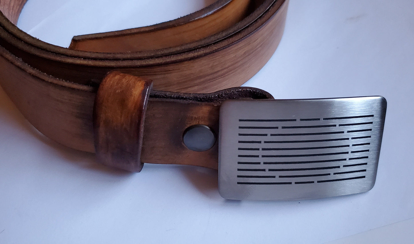 Golf Belt & Buckle, Mother's Day Gift, Golfer's Brushed Stainless Steel Golf Buckle Fits 1.25" Belt, Golfer's Gifts, Golf Attire, Golf Gift