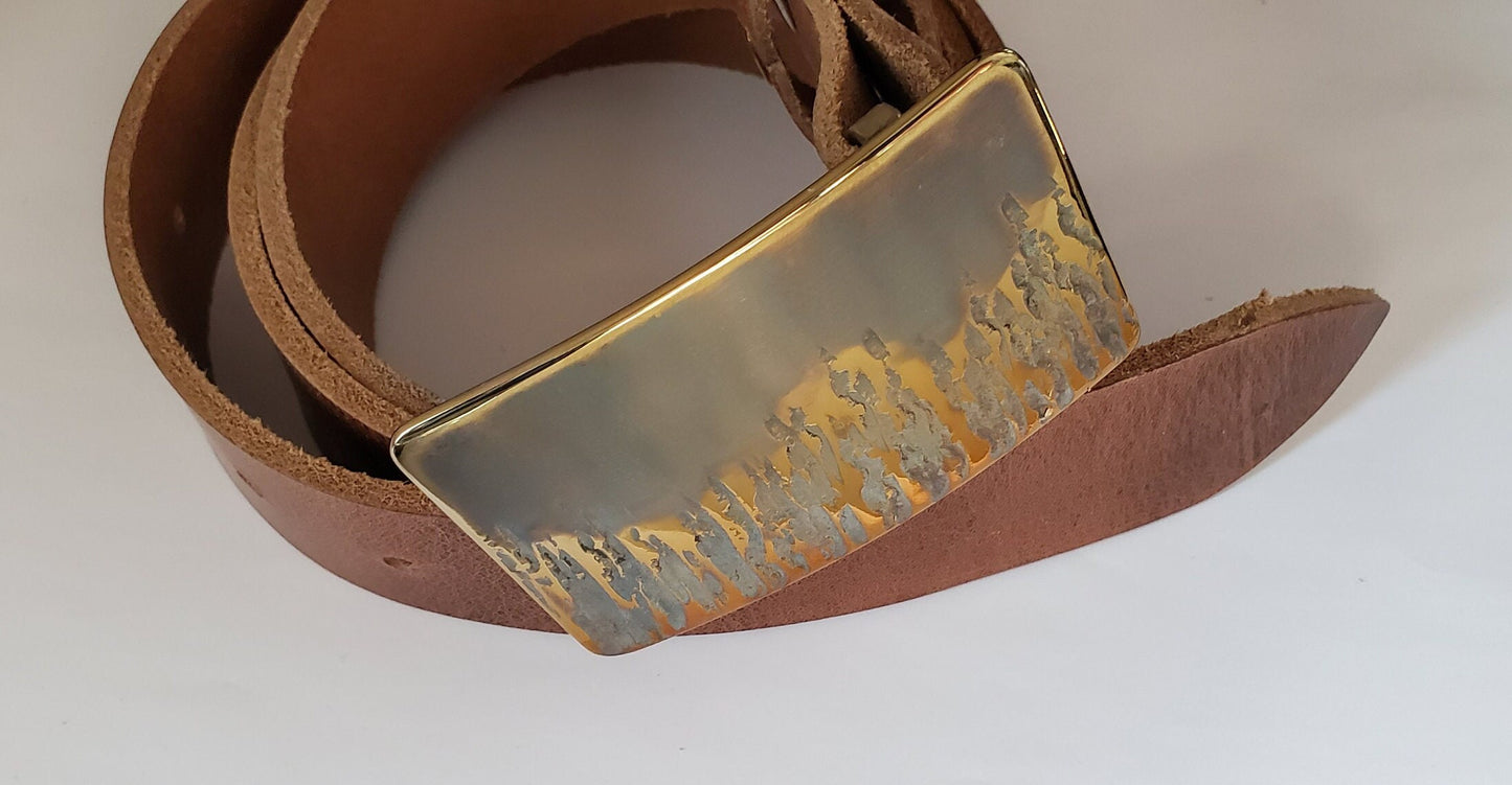 Firefighter Belt Buckle Hand Forged in Fire Unisex Firefighter Gear First Responder Gear Fits 1.5" Jeans Fire Work Wear Accessory