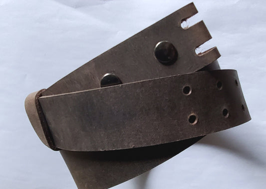 1-1/2" Leather Belt With Two Rows of Holes Belt with Snaps Unisex Belt for Jeans Custom Cut Leather Belt 5 Belt Colors, Made to Measure