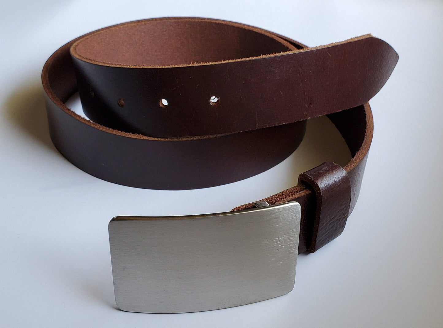 Hypoallergenic Buckle for 1-1/2" Leather Belt, Belt Buckle, Brushed Stainless Steel, Boyfriend Gift, Blue Jean Belt Buckle, Unisex Gifts