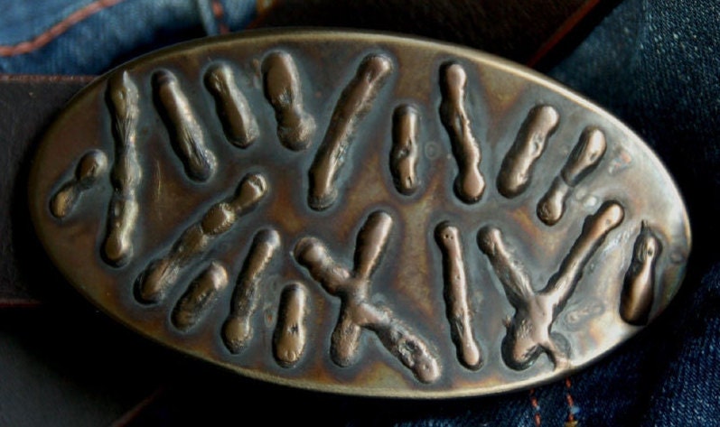 Oval Bronze Belt Buckle Silver Unisex Oval Buckle Original Design Father's Day Stainless Steel Blue Jean Buckle Fits 1.5" Leather Belt