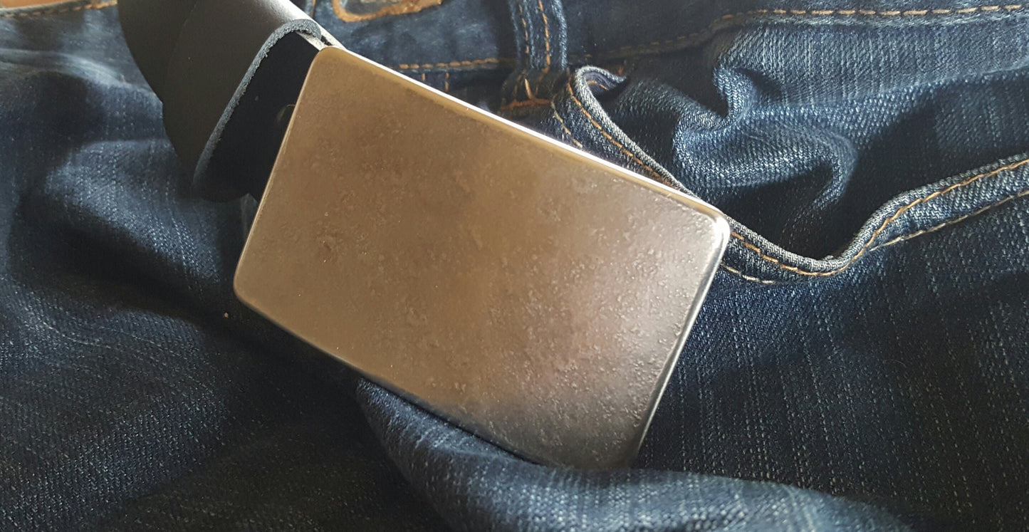 2" INCH Leather Belt for Jeans INTERCHANGEABLE Belt w/ Snaps Custom Leather Belts Unisex Belts Wide Belt Cut to Your Waist Size