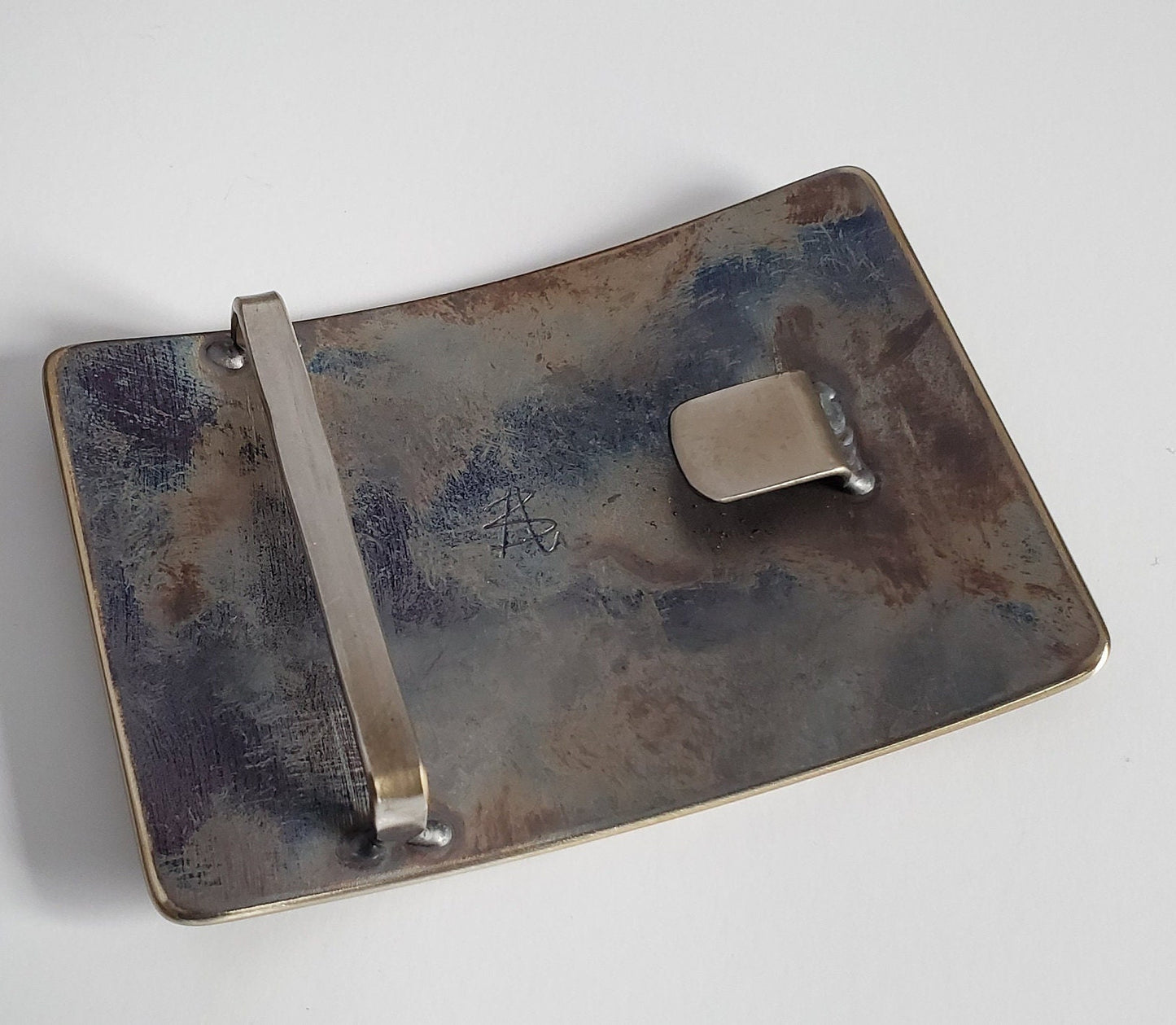 KILT Belt Buckle, Hand Forged Buckle, Scottish Stainless Steel Buckle, Signed by Artist, 2" Belts Available with Snaps, Made to Order Gift