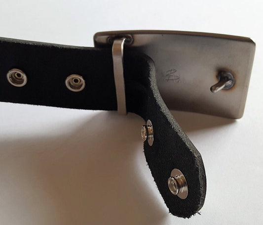 Leather Snap Belt, Easy to Change Buckles, Belt for Suit, Belt for Jeans, Custom Cut Leather Belts, 1.5" or 1.25" Wide, Belts with Snaps,