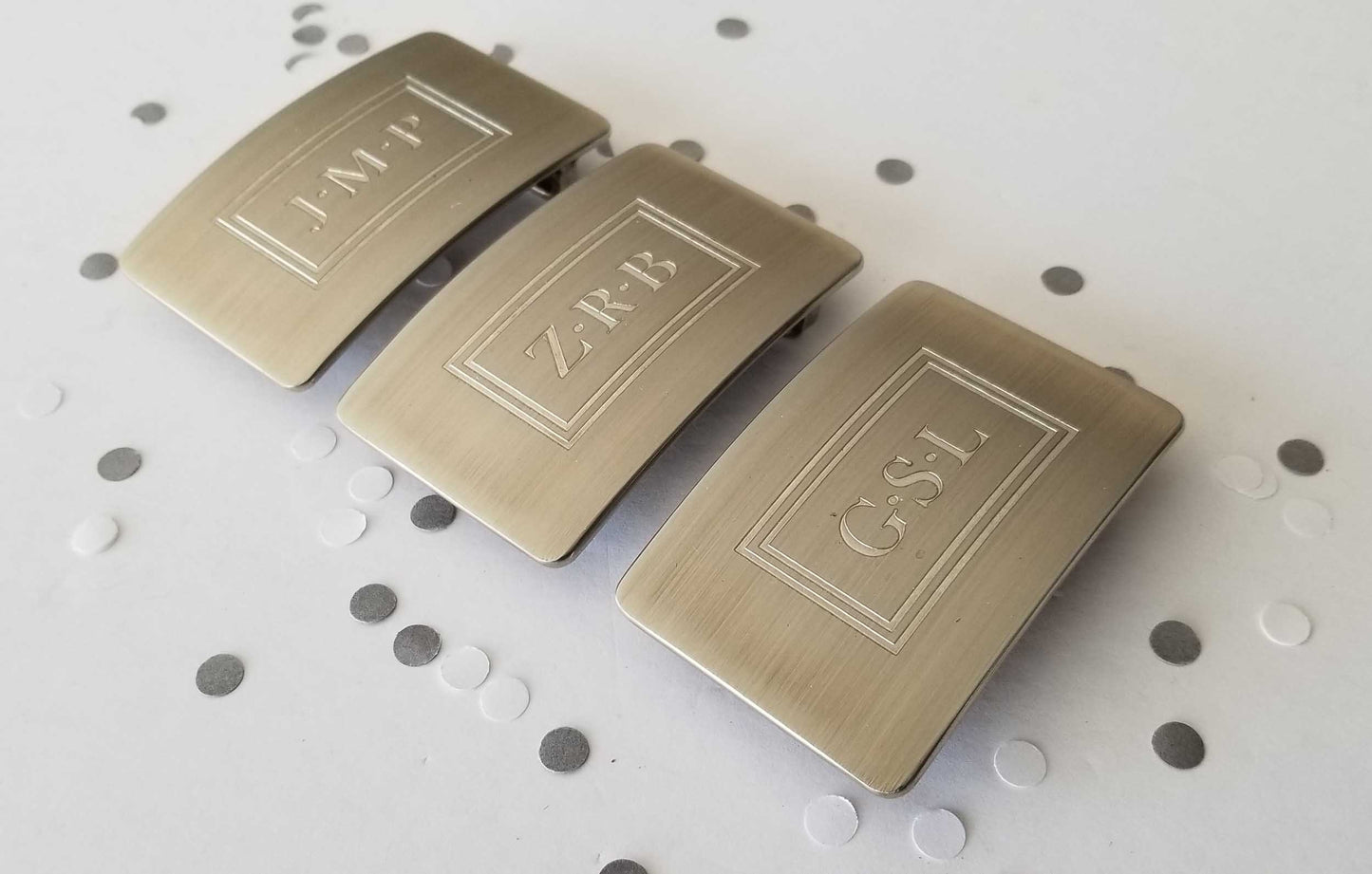 Monogrammed Belt Buckle for Suit, Customized Gifts, Bespoke Gifts for Men, Monogrammed Keepsake, Personalized Accessories, Gentlemen's Gifts