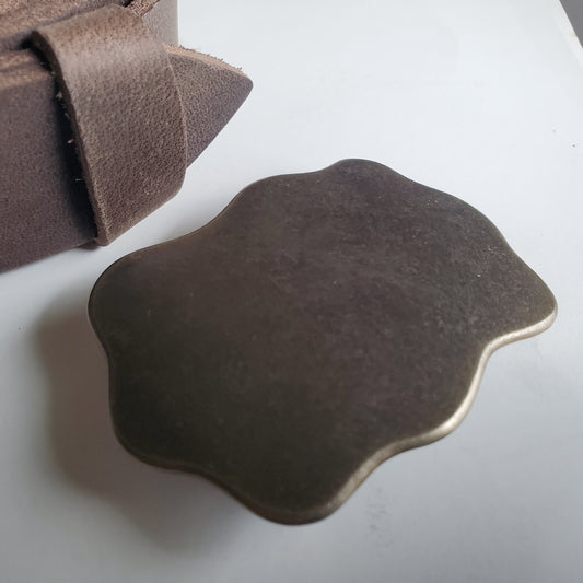 Rodeo Gear Western Wear Belt & Buckle for Jeans Western Buckle Hand Forged Stainless Steel Buckle and Belt Buckle for 1.5" Leather Belt