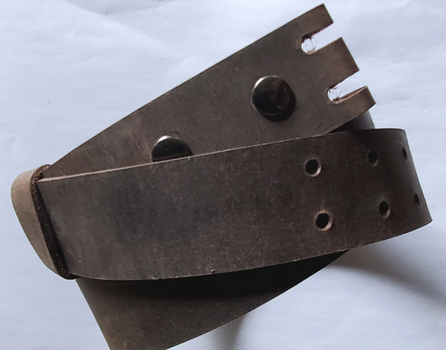Two Prong Belt and Buckle Wood Grain Wood Lovers Canadian Made Stainless Steel Unisex Work Gear for Jeans Fits 1-1/2" Belt