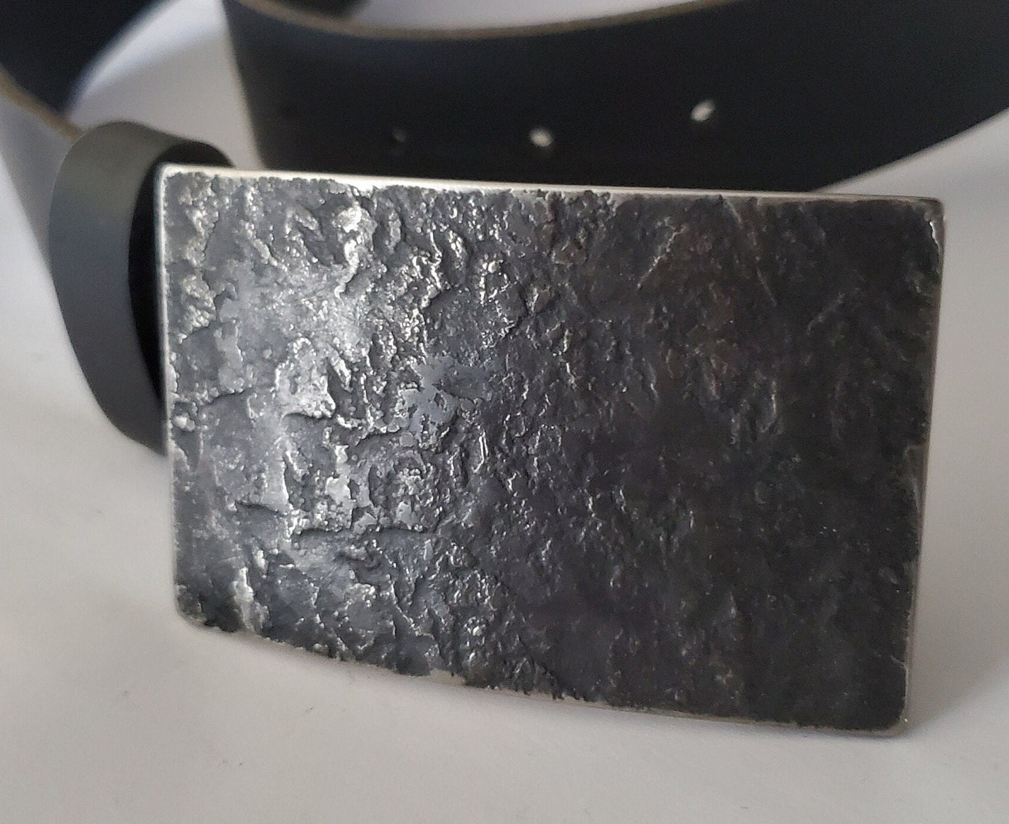 Buckle, Charcoal Buckle for Jean Blacksmith Made Canadian Made Unisex Hand Forged Stainless Steel Buckle with Gift Bag Velvet or Burlap