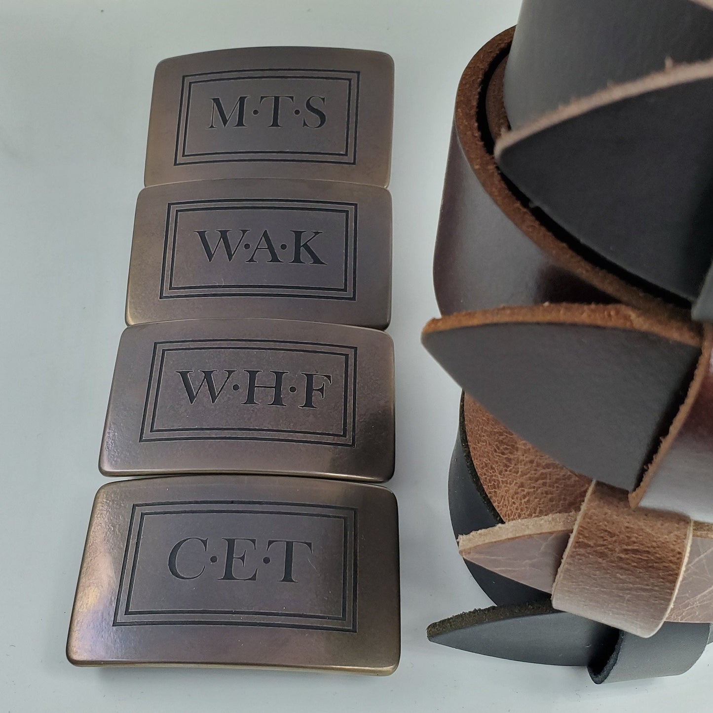 Bronze Personalized Buckle for Suits Customized Gift Bespoke Keepsakes for Men Monogramed Accessories Gentlemen's Gift Unisex Keepsake Gifts