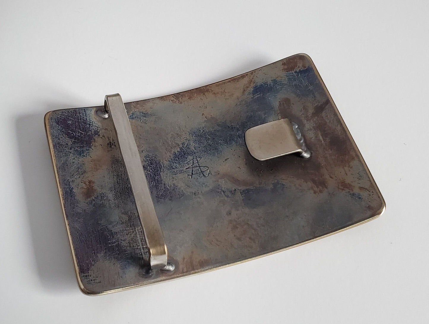 KILT Belt Buckle, Hand Forged Buckle, Scottish Stainless Steel Buckle, Signed by Artist, 2" Belts Available with Snaps, Made to Order Gift