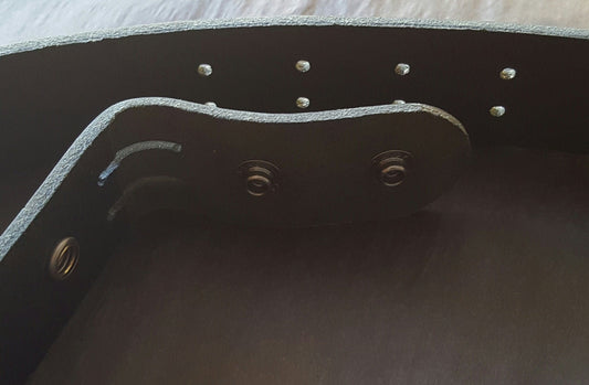 1.5" Leather Belt with Snaps Two Rows of Holes Belt for Jeans Unisex Belt for Suit Custom Cut Leather Belt 5 Belt Colours Made to Measure