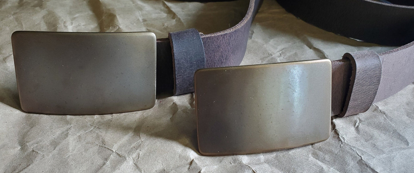 Groomsmen Belt & Buckle Gift Groom Gift Groomsmen Keepsake Handmade Gift Buckle and Leather Belt Set Fits 1-1/2" Leather Belt