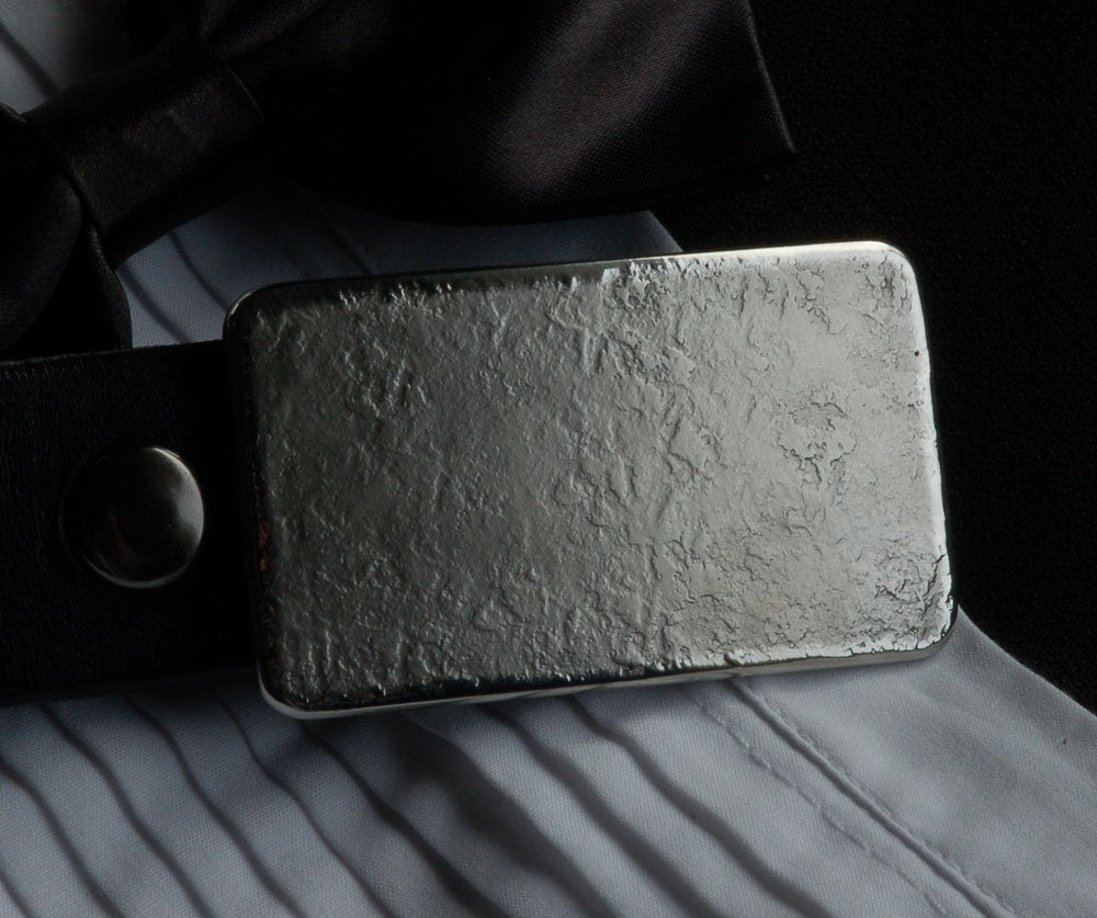 Belt Buckle for 2" Belt Hand Forged Stainless Steel Buckle Anvil Textured Classic Jean Buckle Hypoallergenic Accessory Buckle For 2" Belt
