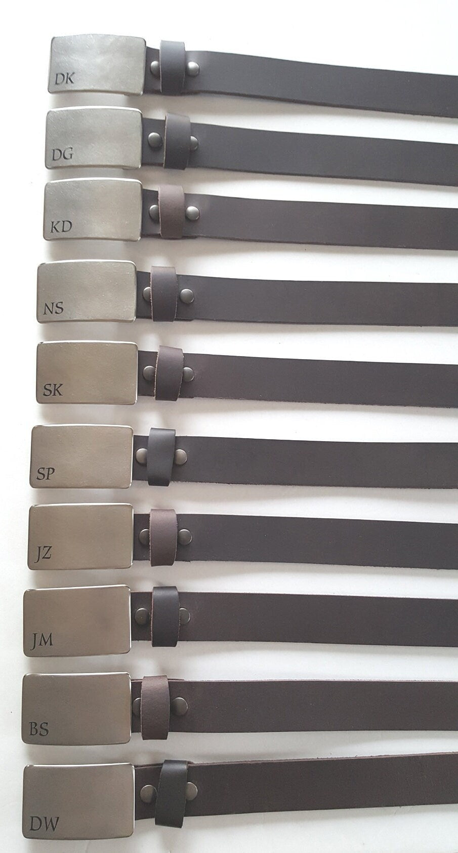 Men's Leather Interchangeable Belt with Snaps Unisex Snap Belt for Jeans or Suit Custom Cut Leather Belt w/ Snaps 5 Colors Made to Measure